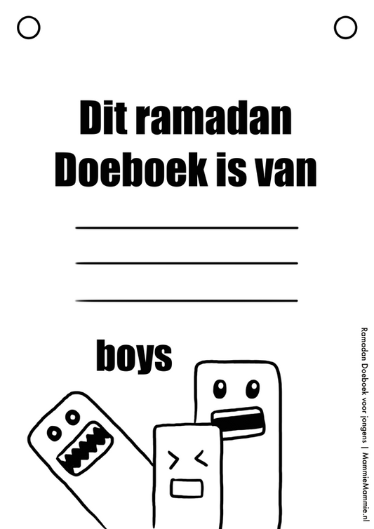 Gratis Ramadan Doeboek voor Jongens